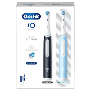 Oral-B iO Series 3 Cepillo de Dientes Eléctrico Duo Negro / Azul 2 unidades