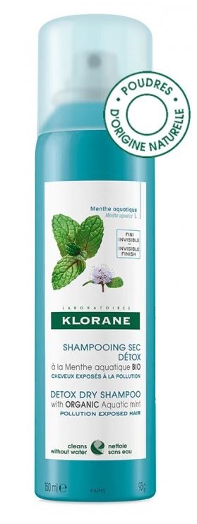 KLORANE Champú Seco a la Menta Acuática 150ml