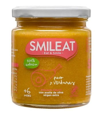 SMILEAT Tarrito Ecológico de Pavo con Verduras 230g