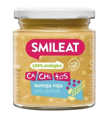 SMILEAT Tarrito Ecológico Cachitos Lentejas con Quinoa 230g