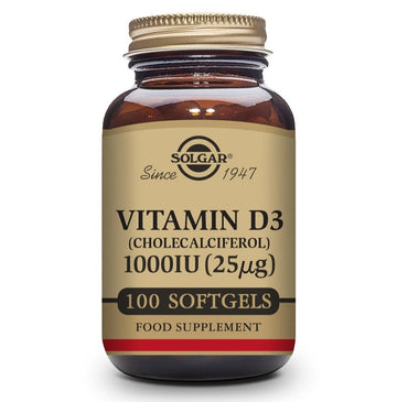 SOLGAR Vitamina D3 1000iu (25µg) 100 Cápsulas Blandas