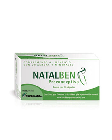NATALBEN Preconceptivo 30 Cápsulas
