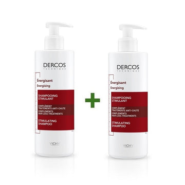 VICHY Dercos Champú Anticaída Estimulante Energizante DUPLO 2x400ml