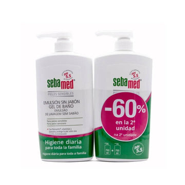 SEBAMED Emulsión Sin Jabón Gel de Baño PACK AHORRO 2x750ml