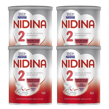 NIDINA 2 Leche de Continuación para Lactantes Pack Ahorro 4x800g