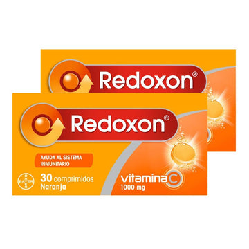 REDOXON Vitamina C Naranja DUPLO 2x30 Comprimidos Efervescentes