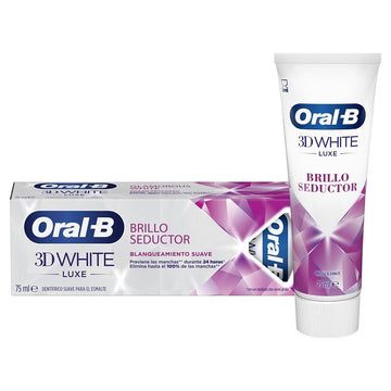 ORAL-B Pasta de Dientes 3D White Brillo Seductor Blanqueadora 75ml