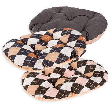 Ferplast Cama Relax 55 Almohada Ovalada Azul/Gris/Negro 440g