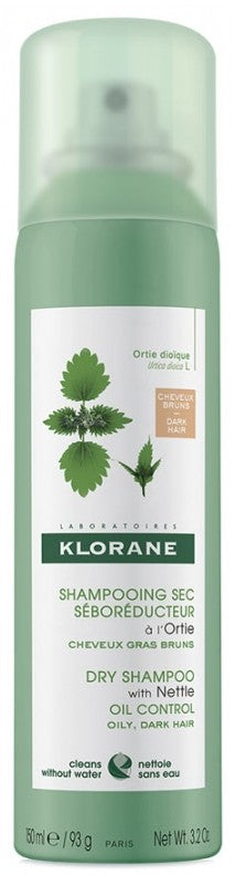 KLORANE Champú Seco a la Ortiga Cabellos Morenos 150ml