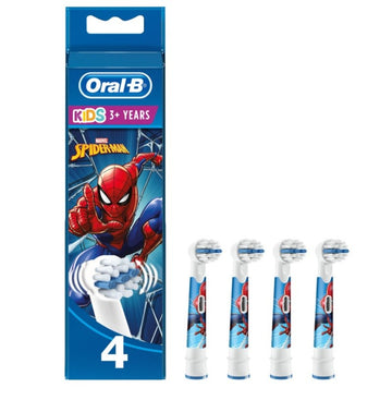 ORAL-B Kids Recambios Cepillo Eléctrico Spiderman 4 Cabezales