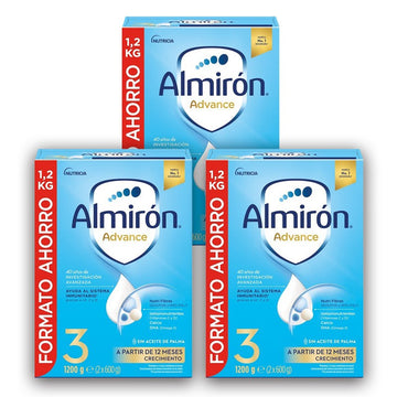 ALMIRÓN Advance 3 con Leche de Crecimiento Pronutra Pack 3x1200gr