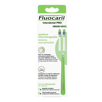FLUOCARIL Cepillo Interdental Pro Medio Sistema Reemplazable + 2 Recambios Medio