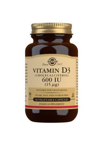 SOLGAR Vitamina D3 (600 IU) 60 Capsulas
