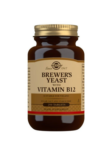 SOLGAR Levadura de Cerveza con Vitamina B12 (250 Comprimidos)