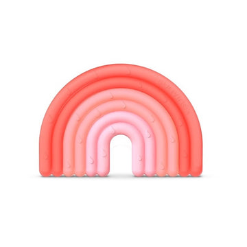 SUAVINEX Mordedor de Silicona +0m Arcoirirs Rosa Etapa 1