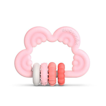 SUAVINEX Mordedor Didáctico de Silicona +6m Nube Rosa Etapa 3