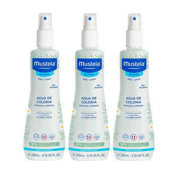 MUSTELA Trio Agua de Colonia Sin Alcohol 200ml (3 unidades)