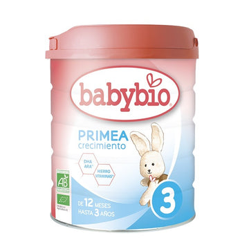 BABYBIO Primea 3 Leche de Crecimiento BIO +12m 800g
