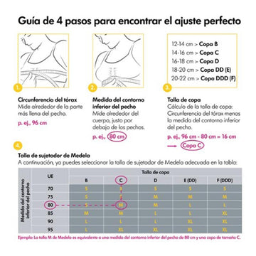MEDELA Top Extracción Hands-Free Negro Talla XL