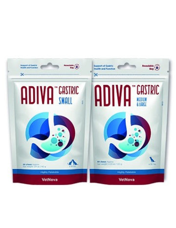 Vetnova Adiva Gastric Chews para Mascotas Pequeñas 30 ud