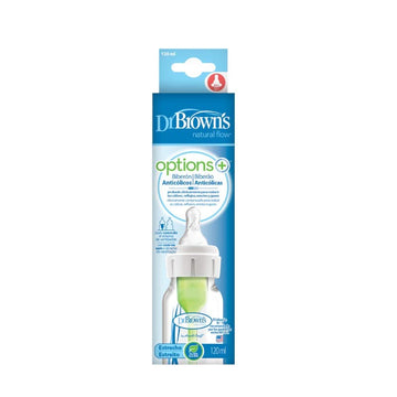 Dr Brown's Biberón Anticólicos Boca Estrecha Options+ 120 ml