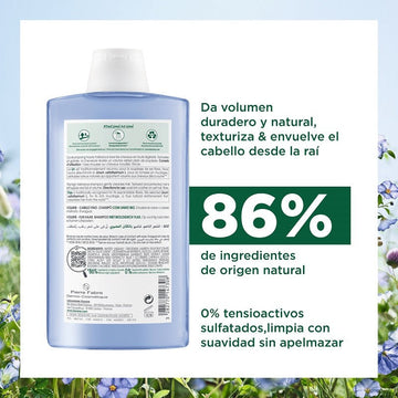 KLORANE Champú al lino BIO Duplo 2 x400 ml