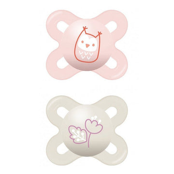 MAM Chupete Start Silicona 0-2M 2 Unidades Rosa