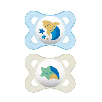 MAM Chupete Original Silicona 0-6M 2 Unidades Azul