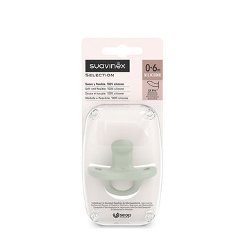 SUAVINEX Chupete Todosilicona SX Pro Anatómica 0-6 Meses (Verde)