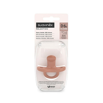 SUAVINEX Chupete Todosilicona SX Pro Anatómica 0-6 Meses (Color Teja)