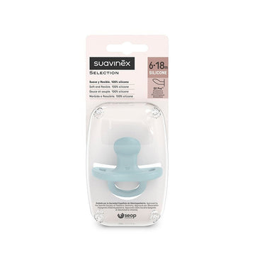 SUAVINEX Chupete Todosilicona SX Pro Anatómica 6-18 Meses (Azul)