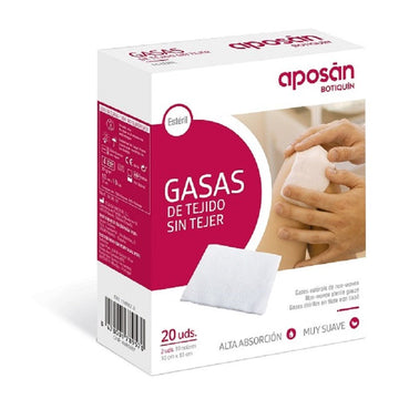 APOSAN Gasa Estéril Tejido Sin Tejer 10cm x 10cm (20 gasas)