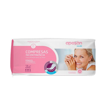 APOSAN Compresa Incontinencia Normal 18 uds