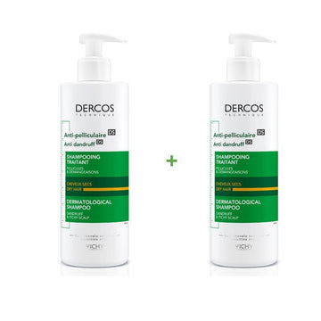 VICHY Dercos Champú Anticaspa Cabello Seco Duplo 2x390ml