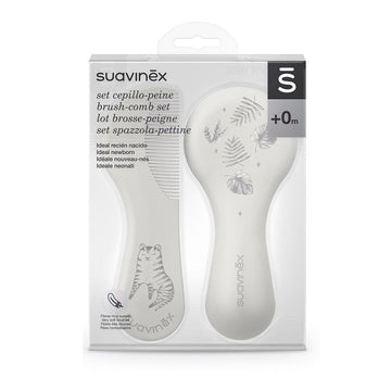SUAVINEX Set Cepillo y Peine Recién Nacido Blanco 0+m