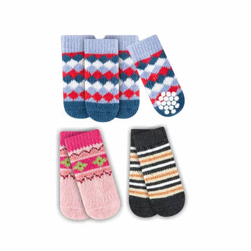 Freedog Calcetines Antideslizantes Surtidos 4 ud