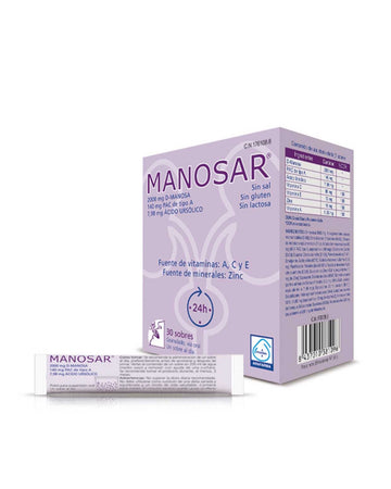 Manosar Arafarma Vitaminas A,C,E y Zinc 30 Sobres