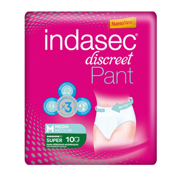 INDASEC Discreet Pant Super Talla M 10 uds