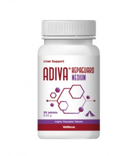 Vetnova Adiva Hepaguard Medium Suplemento Hepático 30 comprimidos