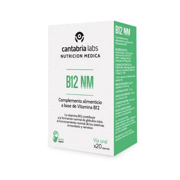 B12 NM Complemento Alimenticio Cantabria Labs Nutrición Médica 20 cápsulas
