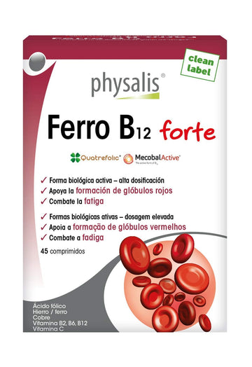 Physalis Ferro B12 Forte 45 Comprimidos