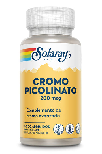 Solaray Chromium Picolinate 50 Tabletas