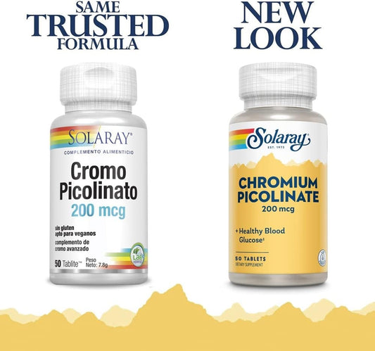 Solaray Chromium Picolinate 50 Tabletas