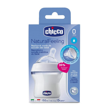 CHICCO Biberón Natural Feeling Tetina Inclinada Flujo Normal 150ML