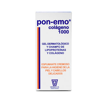 Vectem Pon-Emo Colágeno Gel-Champú Piel y Cabellos Delicados1000ml