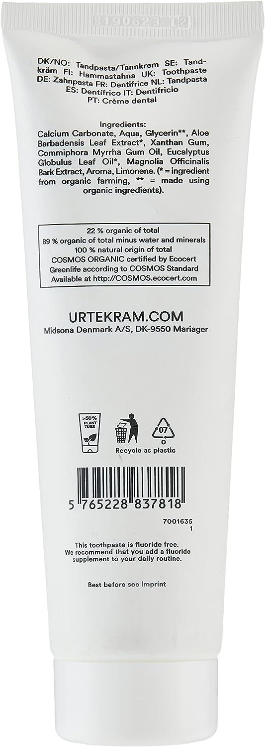 Urtekram Dentífrico Eucaliptus 75 ml