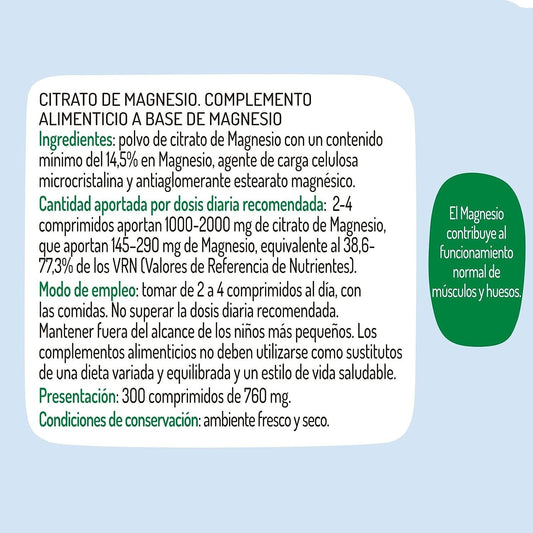 Granero Suplementos mg-500 300 Comprimidos