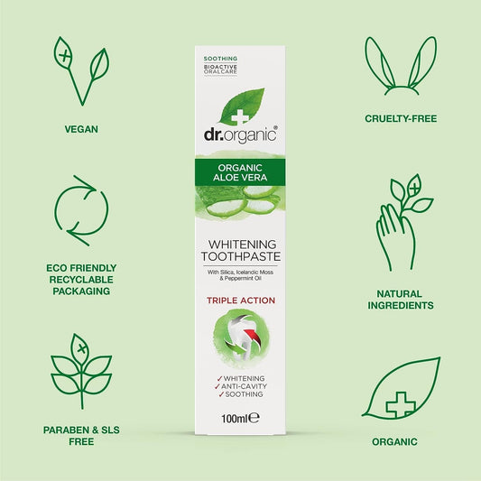 Dr. Organic Pasta de Dientes de Aloe Vera 100 ml