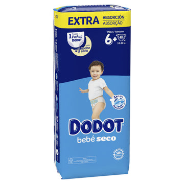 DODOT Bebé Seco Extra Jumbo Pack Talla 6+ (48 uds)