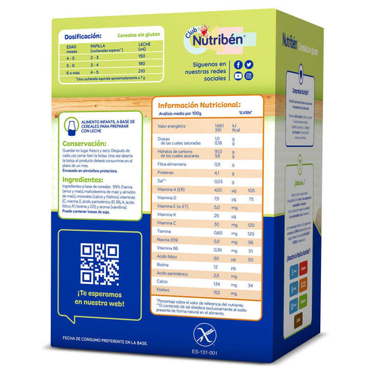 NUTRIBÉN Cereales Sin Gluten 600G